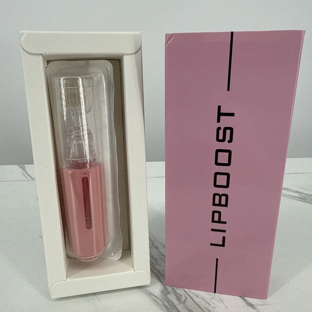 Lipboost Derma Roller Liquid Reservoir Serum Applicator Lips Skin Hair Wrinkles